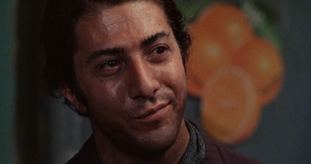 Un uomo da marciapiede, Dustin Hoffman in una scena del film